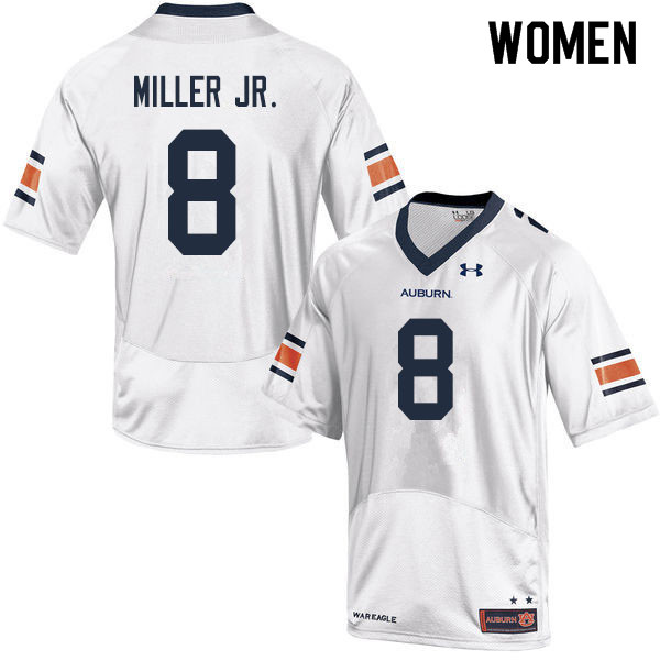 Women's Auburn Tigers #8 Coynis Miller Jr. White 2019 College Stitched Football Jersey